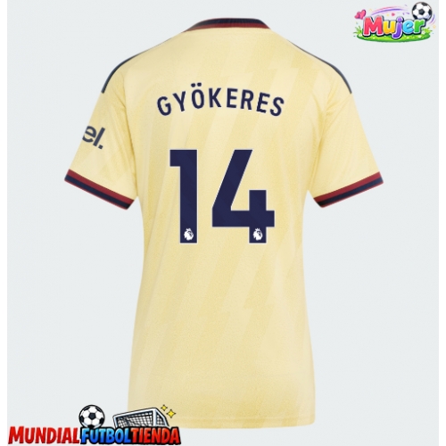 Camiseta Arsenal Viktor Gyokeres #14 Tercera Equipación Replica 2026-27 para mujer mangas cortas
